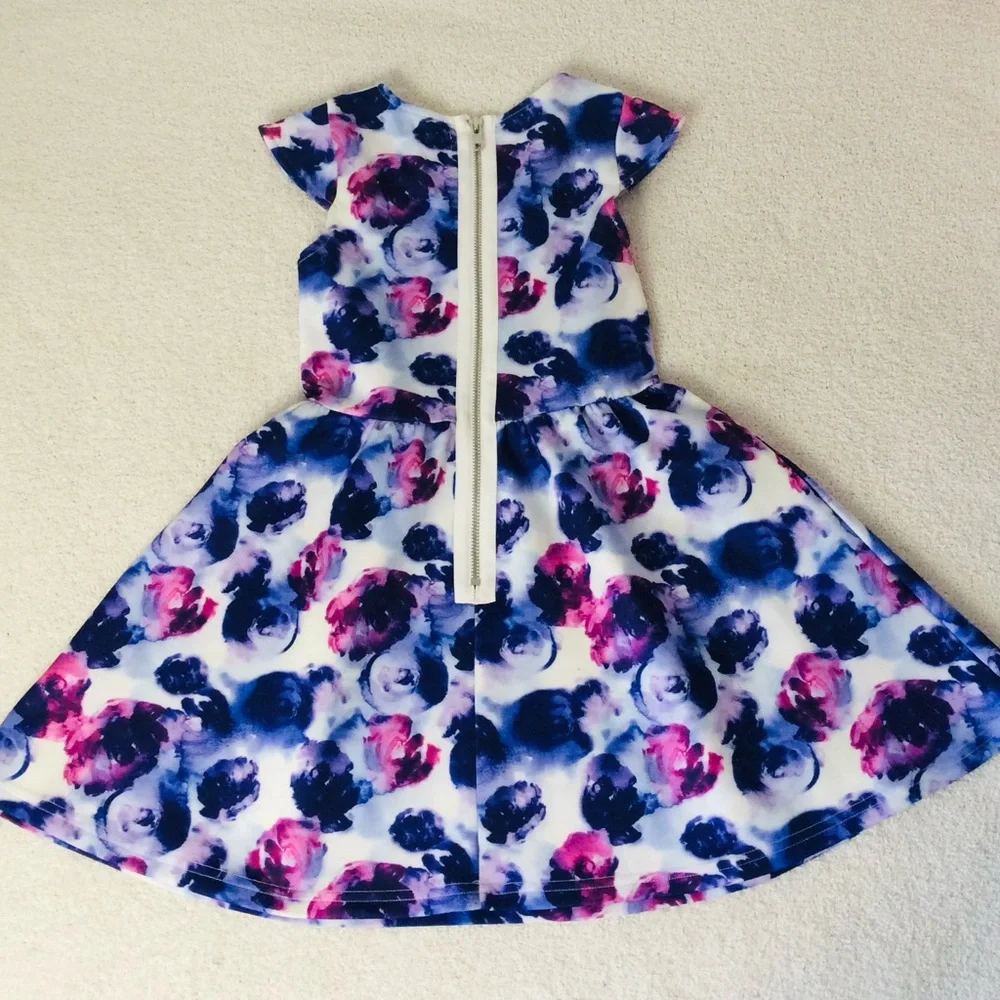 KIDPIK Purple floral dress for girls size 5/6 - Picture 4 of 7